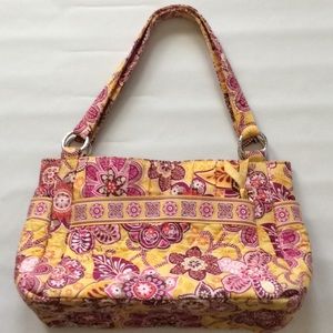Vera Bradley Large yellow and pink bag